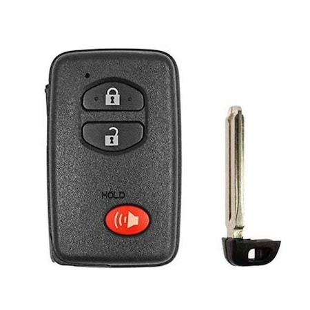 Keyless Factory KeylessFactory: REPLACEMENT 3 BUTTON REMOTE SHELL FOR TOYOTA SMART KEY HYQ14AAB SKS-TOY-093